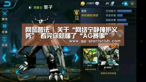 网警普法 | 关于“网络宁静掩护义务” 看完你就懂了“AG赛事”(图2) AG篮球